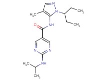 N-[1-(1-ethylpropyl)-4-methyl-1H-pyrazol-5-yl]-2-(isopropylamino)pyrimidine-5-carboxamide