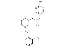 5-{[methyl({1-[2-(2-methylphenyl)ethyl]-3-piperidinyl}methyl)amino]methyl}-2-pyrimidinamine