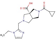 (3aR*,6aR*)-2-(cyclopropylcarbonyl)-5-[(1-ethyl-1H-imidazol-2-yl)methyl]hexahydropyrrolo[3,4-c]pyrrole-3a(1H)-carboxylic acid