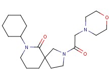 7-cyclohexyl-2-(morpholin-4-ylacetyl)-2,7-diazaspiro[4.5]decan-6-one