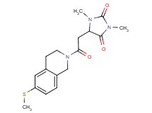 1,3-dimethyl-5-{2-[6-(methylthio)-3,4-dihydroisoquinolin-2(1H)-yl]-2-oxoethyl}imidazolidine-2,4-dione