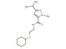 N-[2-(cyclohexylthio)ethyl]-3-isopropyl-1-methyl-1H-pyrazole-5-carboxamide