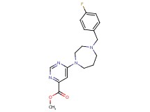 methyl 6-[4-(4-fluorobenzyl)-1,4-diazepan-1-yl]-4-pyrimidinecarboxylate