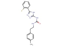 N-[5-(2-fluorophenyl)-4H-1,2,4-triazol-3-yl]-N'-[2-(4-methylphenyl)ethyl]urea