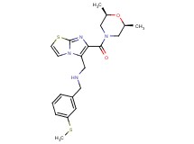 1-(6-{[(2R*,6S*)-2,6-dimethyl-4-morpholinyl]carbonyl}imidazo[2,1-b][1,3]thiazol-5-yl)-N-[3-(methylthio)benzyl]methanamine