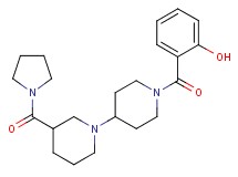2-{[3-(pyrrolidin-1-ylcarbonyl)-1,4'-bipiperidin-1'-yl]carbonyl}phenol