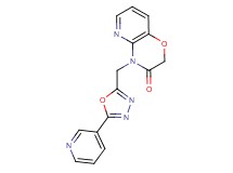 4-[(5-pyridin-3-yl-1,3,4-oxadiazol-2-yl)methyl]-2H-pyrido[3,2-b][1,4]oxazin-3(4H)-one