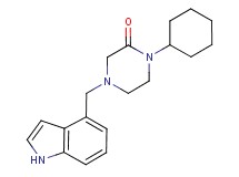 1-cyclohexyl-4-(1H-indol-4-ylmethyl)piperazin-2-one
