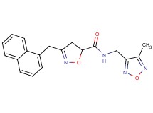 N-[(4-methyl-1,2,5-oxadiazol-3-yl)methyl]-3-(1-naphthylmethyl)-4,5-dihydro-5-isoxazolecarboxamide