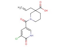 3-allyl-1-[(5-chloro-6-oxo-1,6-dihydropyridin-3-yl)carbonyl]piperidine-3-carboxylic acid