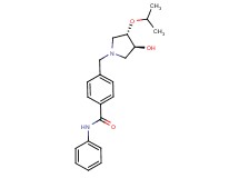 4-{[(3S*,4S*)-3-hydroxy-4-isopropoxypyrrolidin-1-yl]methyl}-N-phenylbenzamide