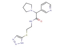2-(3-pyridinyl)-2-(1-pyrrolidinyl)-N-[2-(1H-1,2,3-triazol-5-ylthio)ethyl]acetamide
