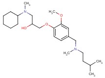 1-[cyclohexyl(methyl)amino]-3-(2-methoxy-4-{[methyl(3-methylbutyl)amino]methyl}phenoxy)-2-propanol