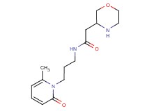 N-[3-(6-methyl-2-oxo-1(2H)-pyridinyl)propyl]-2-(3-morpholinyl)acetamide