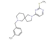 7-(3-methylbenzyl)-2-[2-(methylthio)-4-pyrimidinyl]-2,7-diazaspiro[4.5]decane