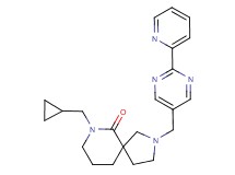 7-(cyclopropylmethyl)-2-[(2-pyridin-2-ylpyrimidin-5-yl)methyl]-2,7-diazaspiro[4.5]decan-6-one