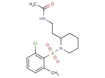 N-(2-{1-[(2-chloro-6-methylphenyl)sulfonyl]-2-piperidinyl}ethyl)acetamide