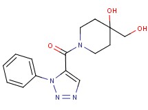 4-(hydroxymethyl)-1-[(1-phenyl-1H-1,2,3-triazol-5-yl)carbonyl]piperidin-4-ol