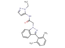 2-[3-(2,6-dimethylphenyl)-1H-indazol-1-yl]-N-(1-ethyl-1H-pyrazol-5-yl)acetamide