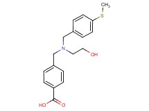 4-({(2-hydroxyethyl)[4-(methylthio)benzyl]amino}methyl)benzoic acid