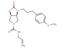 (3aS*,6aR*)-N-allyl-3-[3-(4-methoxyphenyl)propyl]-2-oxohexahydro-5H-pyrrolo[3,4-d][1,3]oxazole-5-carboxamide