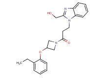 (1-{3-[3-(2-ethylphenoxy)azetidin-1-yl]-3-oxopropyl}-1H-benzimidazol-2-yl)methanol