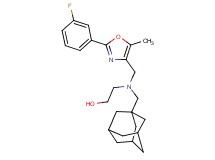 2-((1-adamantylmethyl){[2-(3-fluorophenyl)-5-methyl-1,3-oxazol-4-yl]methyl}amino)ethanol