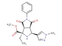methyl (1R*,3S*,3aR*,6aS*)-1-ethyl-3-(1-methyl-1H-pyrazol-4-yl)-4,6-dioxo-5-phenyloctahydropyrrolo[3,4-c]pyrrole-1-carboxylate