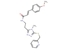 (2E)-3-(4-methoxyphenyl)-N-(2-{4-methyl-5-[(2-pyridinylmethyl)thio]-4H-1,2,4-triazol-3-yl}ethyl)acrylamide