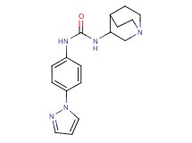 N-1-azabicyclo[2.2.2]oct-3-yl-N'-[4-(1H-pyrazol-1-yl)phenyl]urea