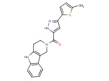2-{[3-(5-methyl-2-thienyl)-1H-pyrazol-5-yl]carbonyl}-2,3,4,5-tetrahydro-1H-pyrido[4,3-b]indole