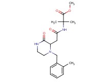 methyl 2-methyl-N-{[1-(2-methylbenzyl)-3-oxo-2-piperazinyl]acetyl}alaninate