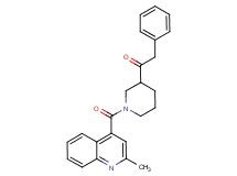 1-{1-[(2-methyl-4-quinolinyl)carbonyl]-3-piperidinyl}-2-phenylethanone