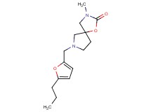 3-methyl-7-[(5-propyl-2-furyl)methyl]-1-oxa-3,7-diazaspiro[4.4]nonan-2-one