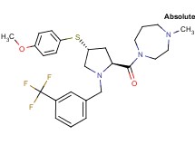 1-{(4R)-4-[(4-methoxyphenyl)thio]-1-[3-(trifluoromethyl)benzyl]-L-prolyl}-4-methyl-1,4-diazepane