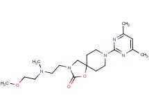 8-(4,6-dimethylpyrimidin-2-yl)-3-{2-[(2-methoxyethyl)(methyl)amino]ethyl}-1-oxa-3,8-diazaspiro[4.5]decan-2-one