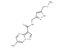 N-{[5-(methoxymethyl)-1H-pyrazol-3-yl]methyl}-6-methylpyrazolo[1,5-a]pyrimidine-3-carboxamide
