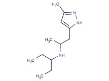 (1-ethylpropyl)[1-methyl-2-(3-methyl-1H-pyrazol-5-yl)ethyl]amine