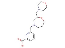6-{[2-(morpholin-4-ylmethyl)-1,4-oxazepan-4-yl]methyl}pyridine-2-carboxylic acid