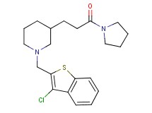 1-[(3-chloro-1-benzothien-2-yl)methyl]-3-[3-oxo-3-(1-pyrrolidinyl)propyl]piperidine