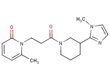 6-methyl-1-{3-[3-(1-methyl-1H-imidazol-2-yl)piperidin-1-yl]-3-oxopropyl}pyridin-2(1H)-one