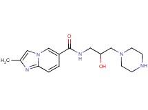N-[2-hydroxy-3-(1-piperazinyl)propyl]-2-methylimidazo[1,2-a]pyridine-6-carboxamide dihydrochloride