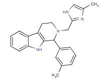 2-[(4-methyl-1H-imidazol-2-yl)methyl]-1-(3-methylphenyl)-2,3,4,9-tetrahydro-1H-beta-carboline