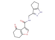 4-oxo-N-(1,4,5,6-tetrahydrocyclopenta[c]pyrazol-3-ylmethyl)-4,5,6,7-tetrahydro-1-benzofuran-3-carboxamide
