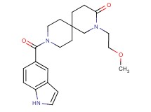 9-(1H-indol-5-ylcarbonyl)-2-(2-methoxyethyl)-2,9-diazaspiro[5.5]undecan-3-one
