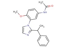 N-{4-methoxy-3-[2-(1-phenylethyl)-1H-imidazol-1-yl]phenyl}acetamide