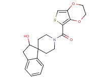 1'-(2,3-dihydrothieno[3,4-b][1,4]dioxin-5-ylcarbonyl)-2,3-dihydrospiro[indene-1,4'-piperidin]-2-ol