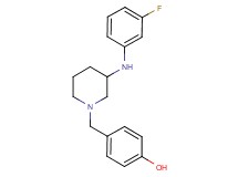 4-({3-[(3-fluorophenyl)amino]-1-piperidinyl}methyl)phenol