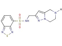 N-(4,5,6,7-tetrahydropyrazolo[1,5-a]pyrazin-2-ylmethyl)-2,1,3-benzothiadiazole-4-sulfonamide hydrochloride
