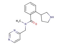 N-methyl-N-(4-pyrimidinylmethyl)-2-(3-pyrrolidinyl)benzamide